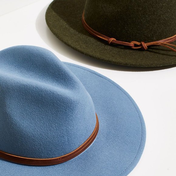 Free People Billie Leather Band Felt Hat - Picture 2 of 2